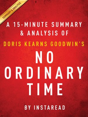 cover image of No Ordinary Time by Doris Kearns Goodwin
